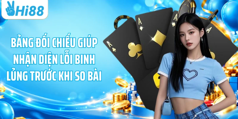 Bảng đối chiếu giúp nhận diện lỗi binh lủng trước khi so bài