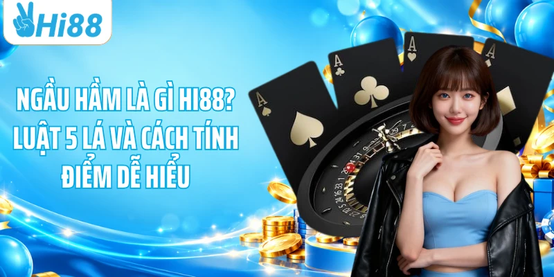 Ngầu Hầm Là Gì HI88? Luật 5 Lá Và Cách Tính Điểm Dễ Hiểu
